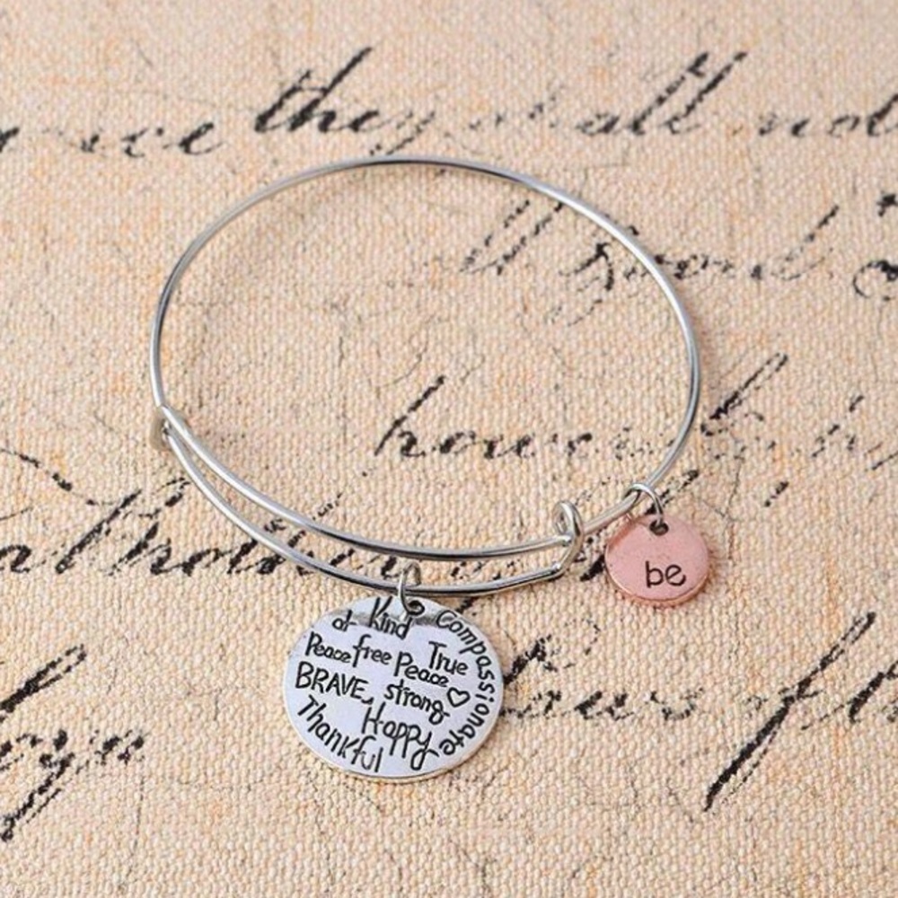 “Be” Reminder Bangle - Picture 2 of 7